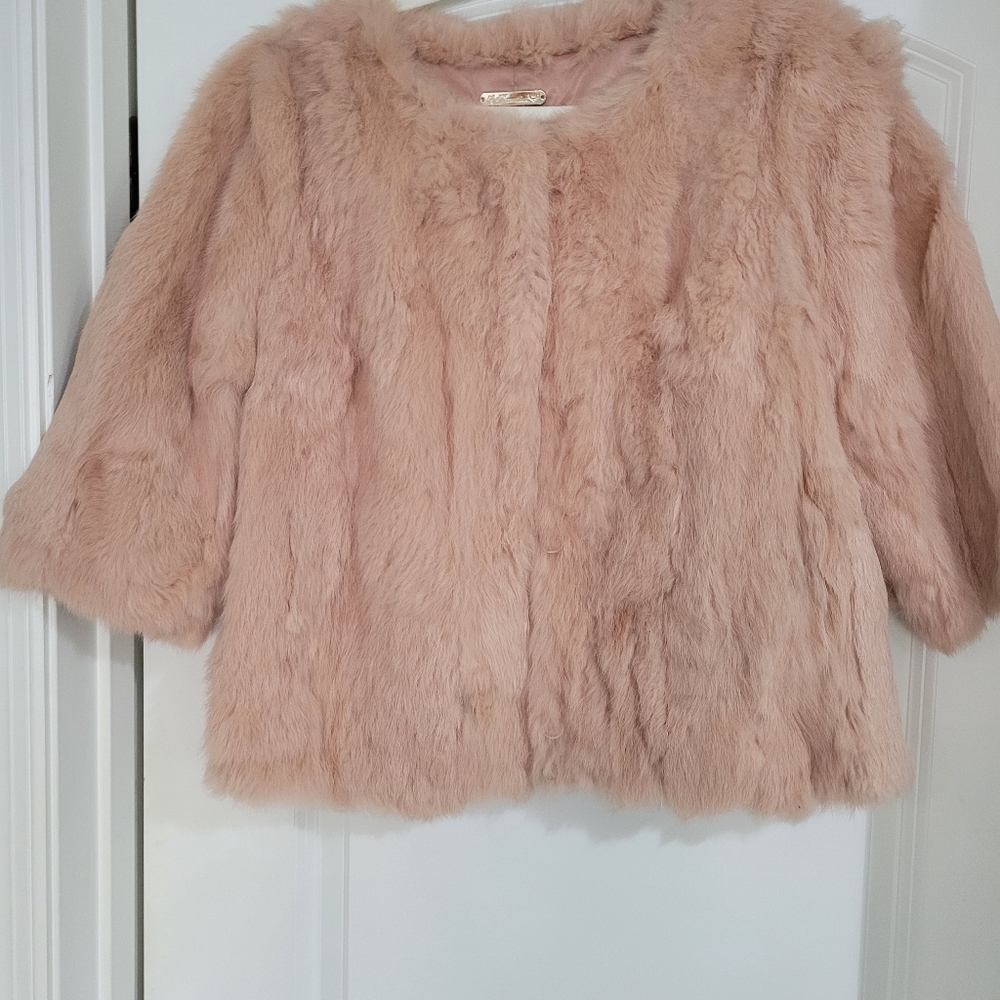 Fur jacket dyed rabbit